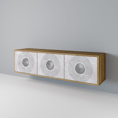 SOLID CIRCLES Třídveřový TV stolek