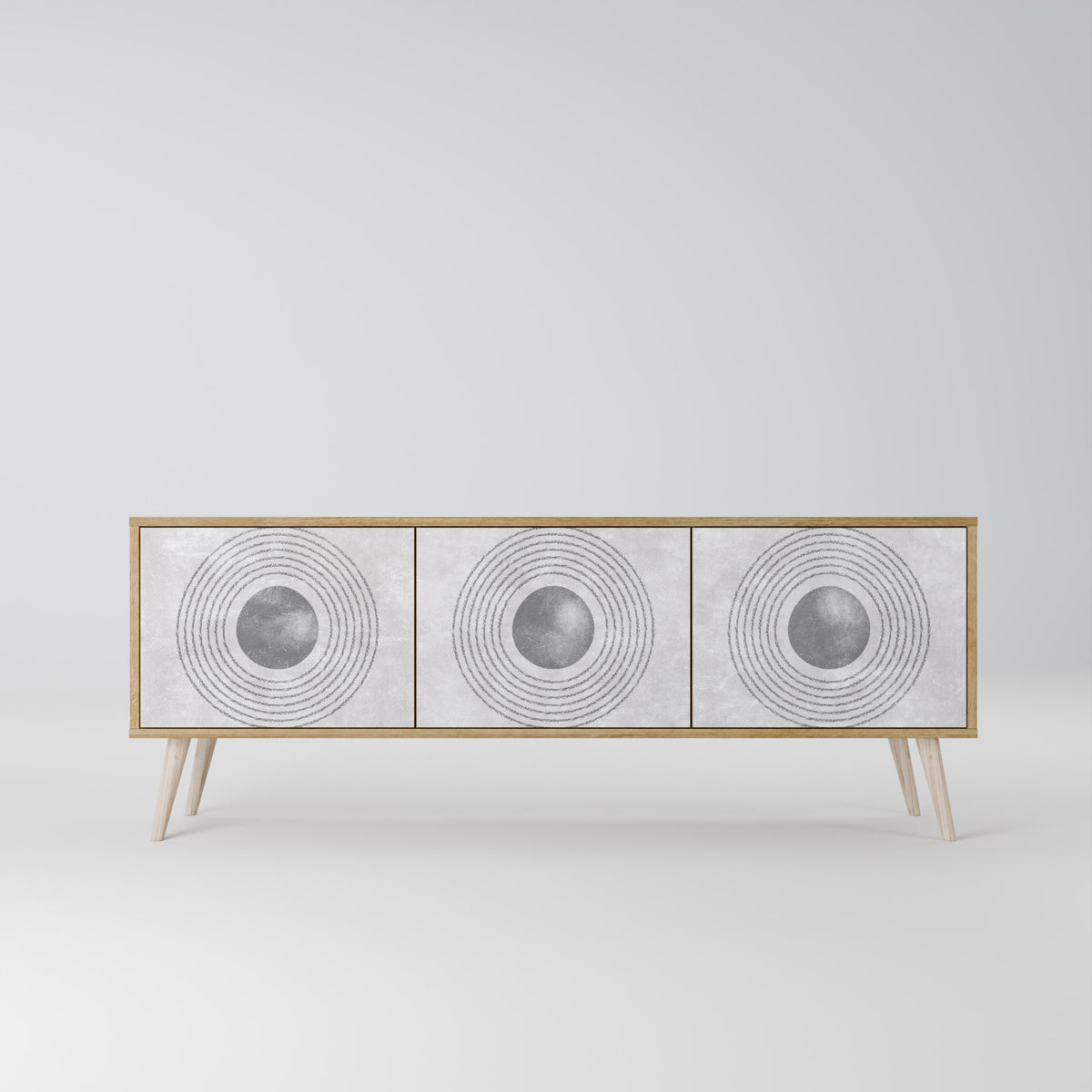 SOLID CIRCLES Třídveřový TV stolek
