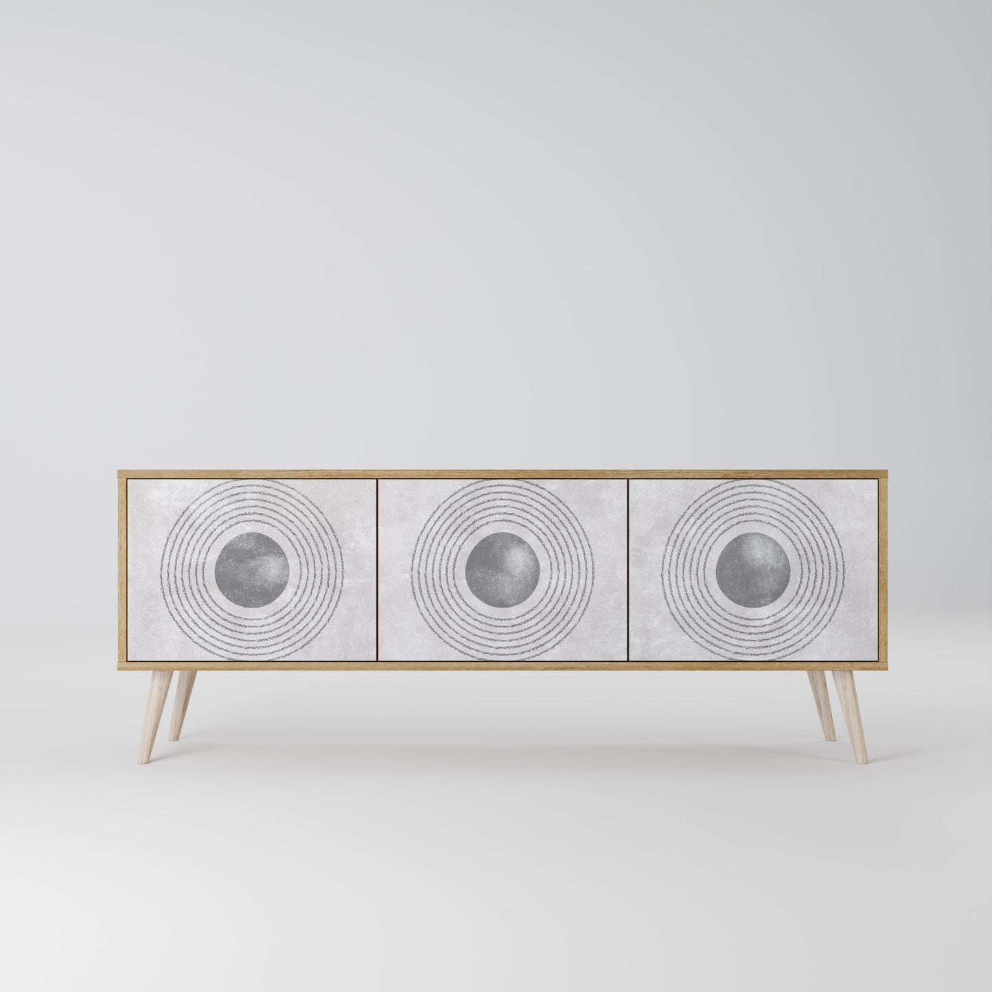 SOLID CIRCLES Třídveřový TV stolek