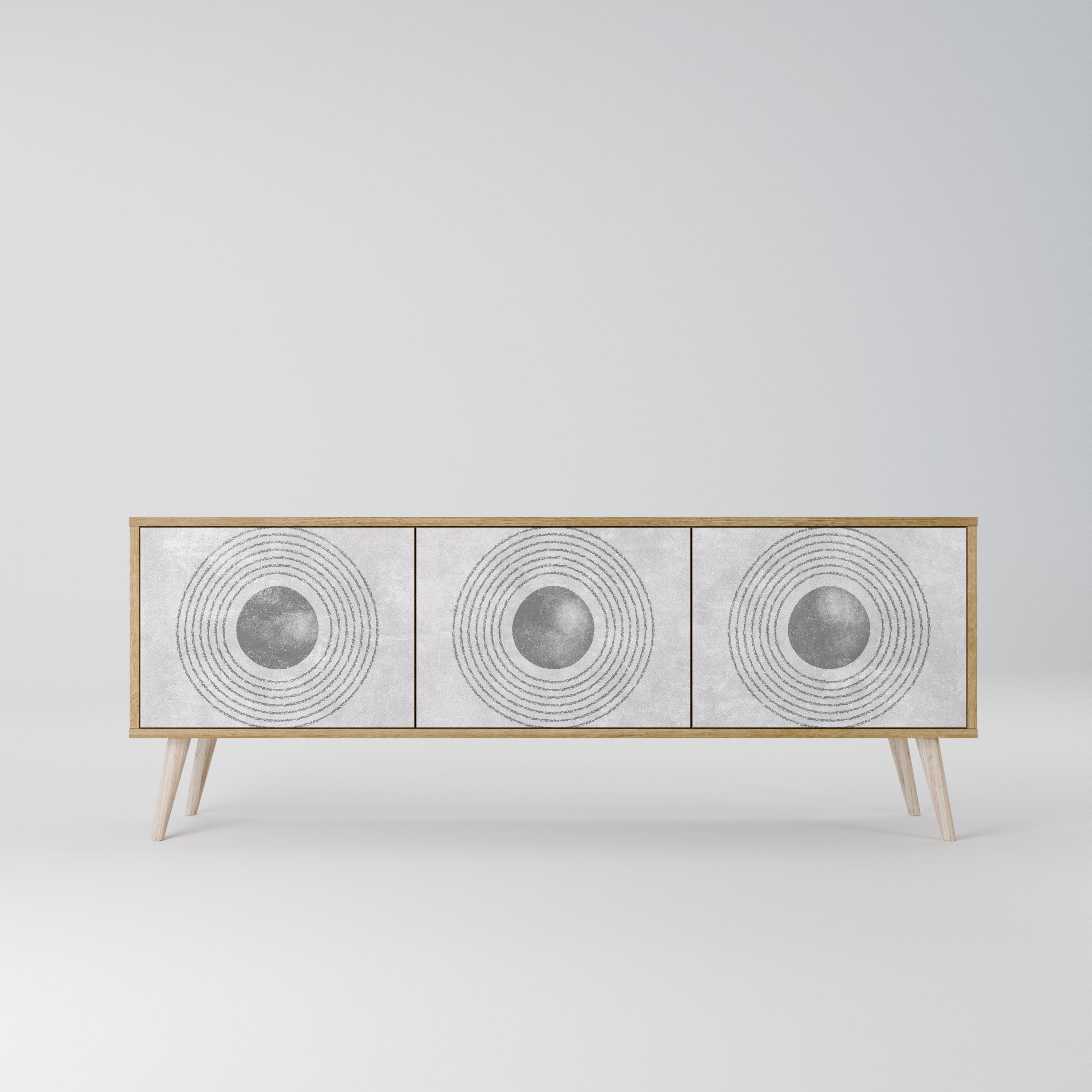 SOLID CIRCLES Třídveřový TV stolek