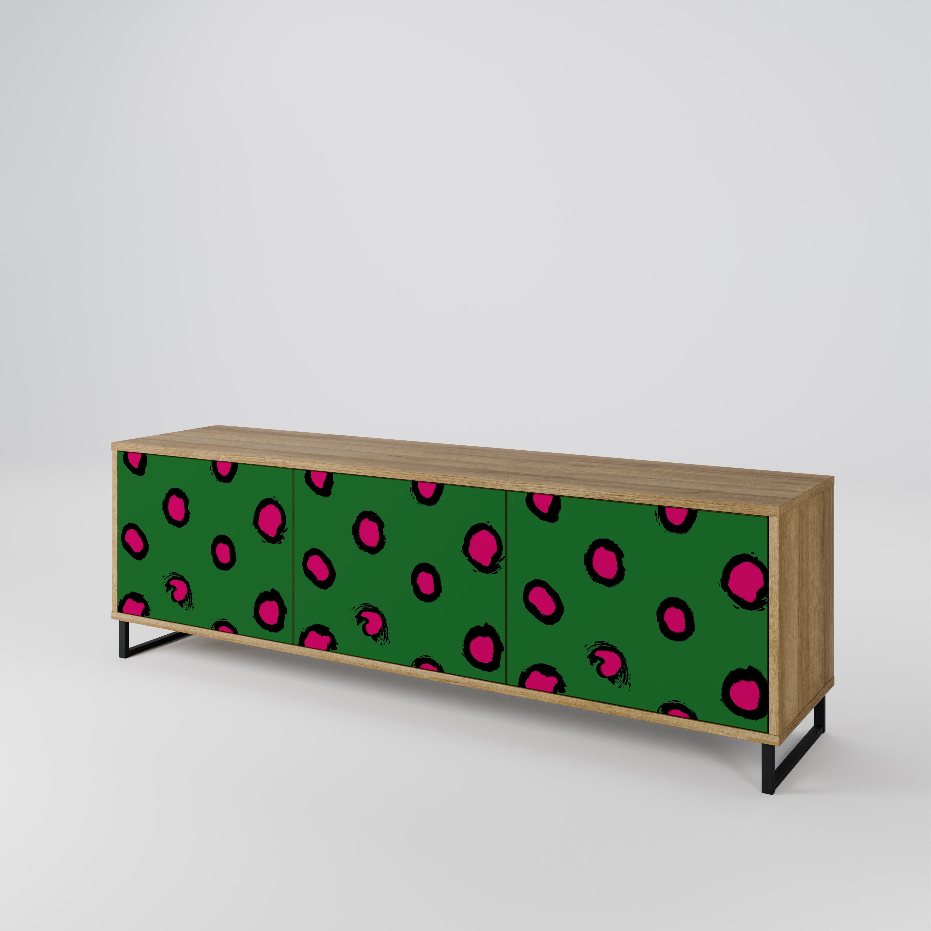 FUNKY SPOTS Třídveřový TV stolek