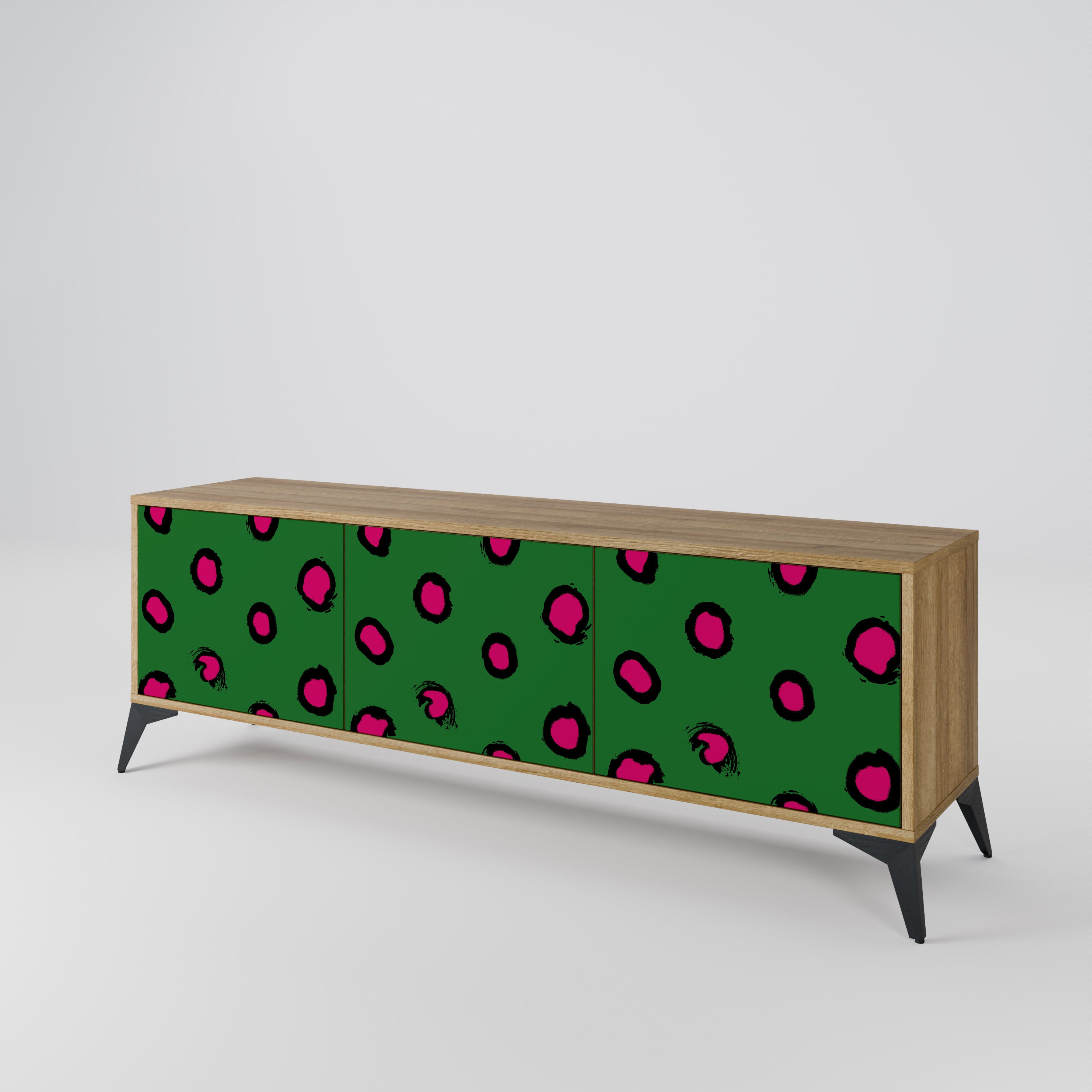 FUNKY SPOTS Třídveřový TV stolek