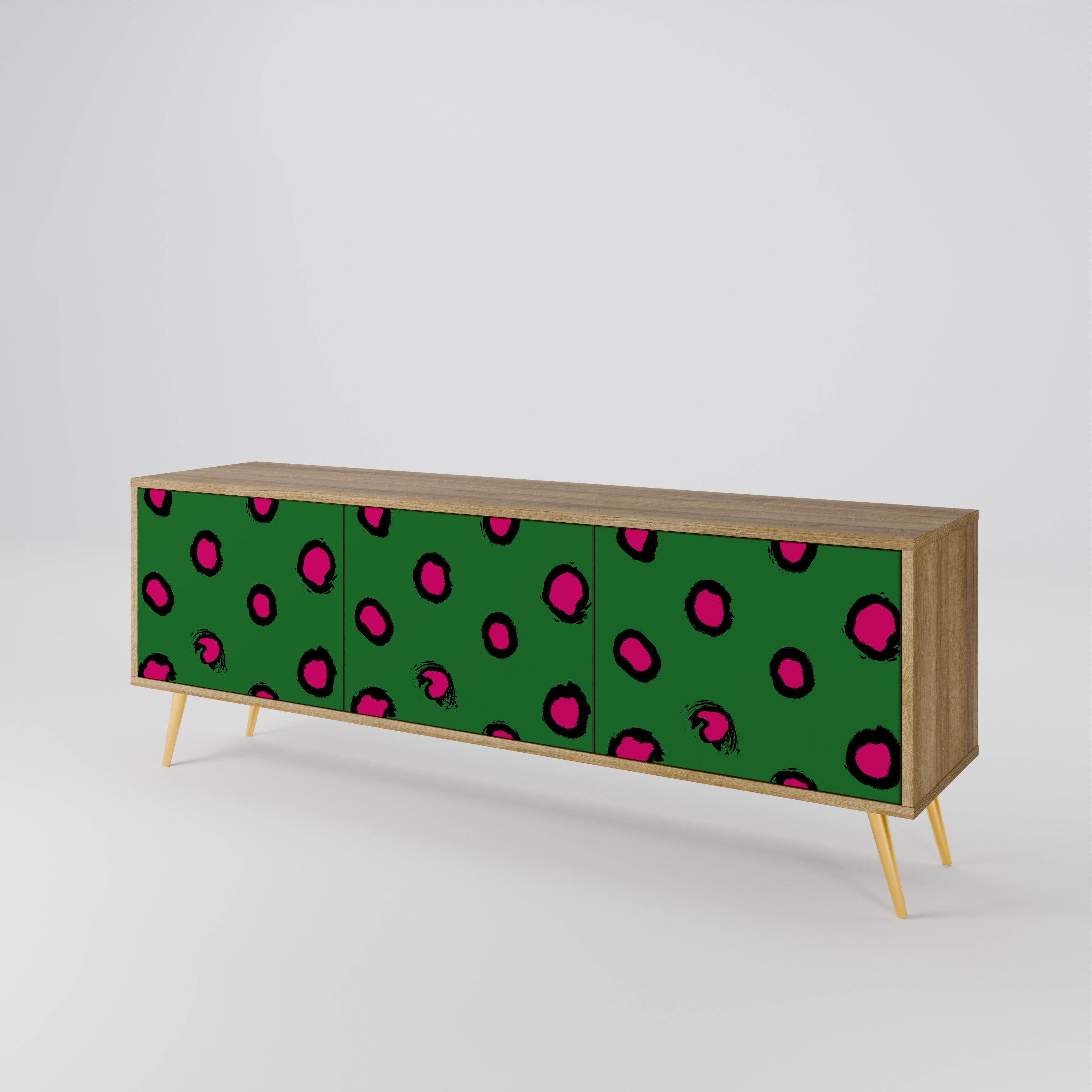 FUNKY SPOTS Třídveřový TV stolek