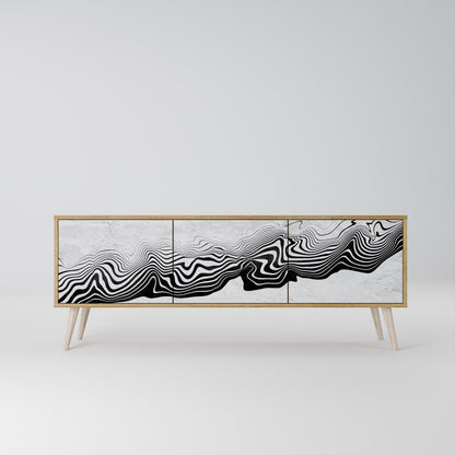 MONOCHROME MIRAGE Třídveřový TV stolek