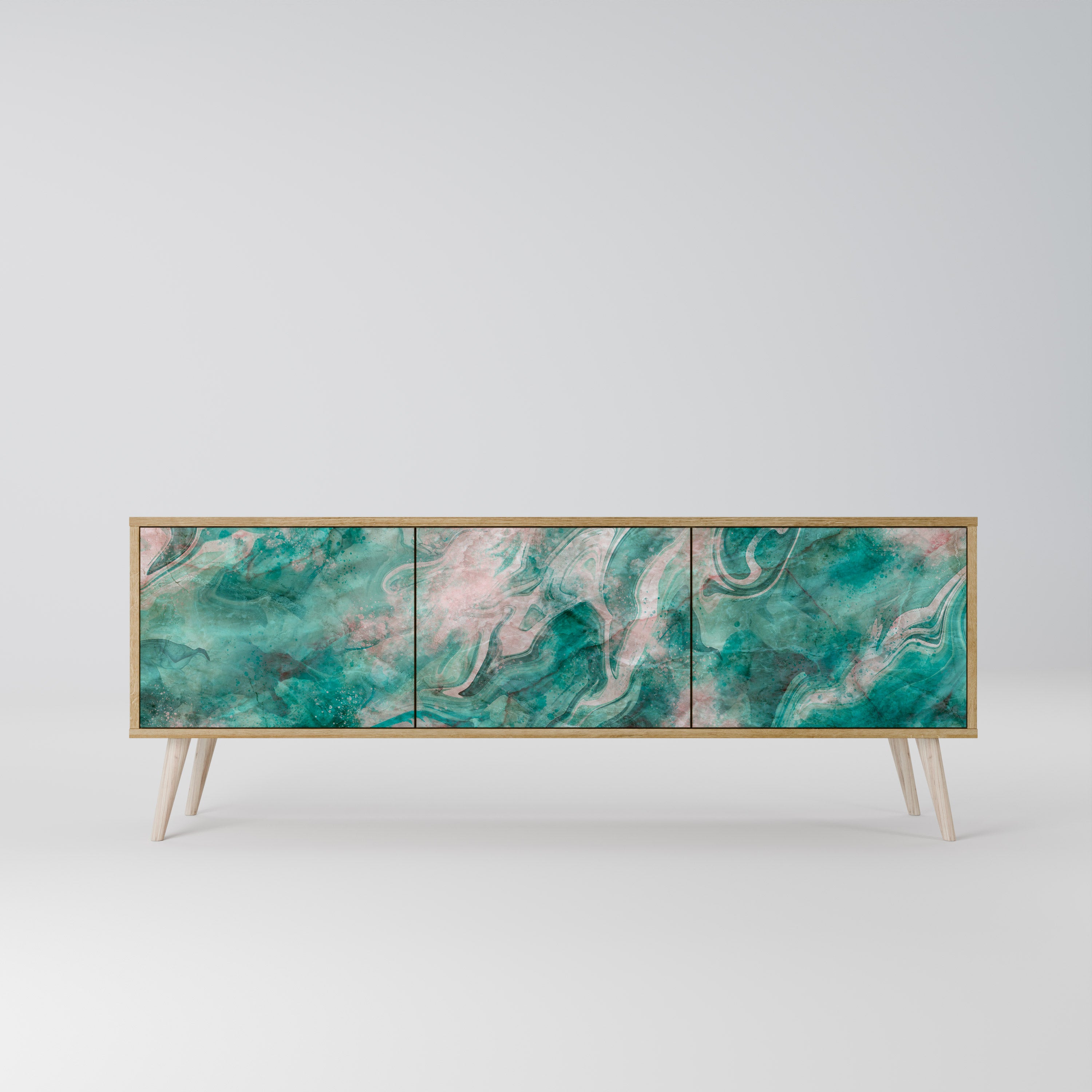 ABSTRACT ALCHEMY Třídveřový TV stolek