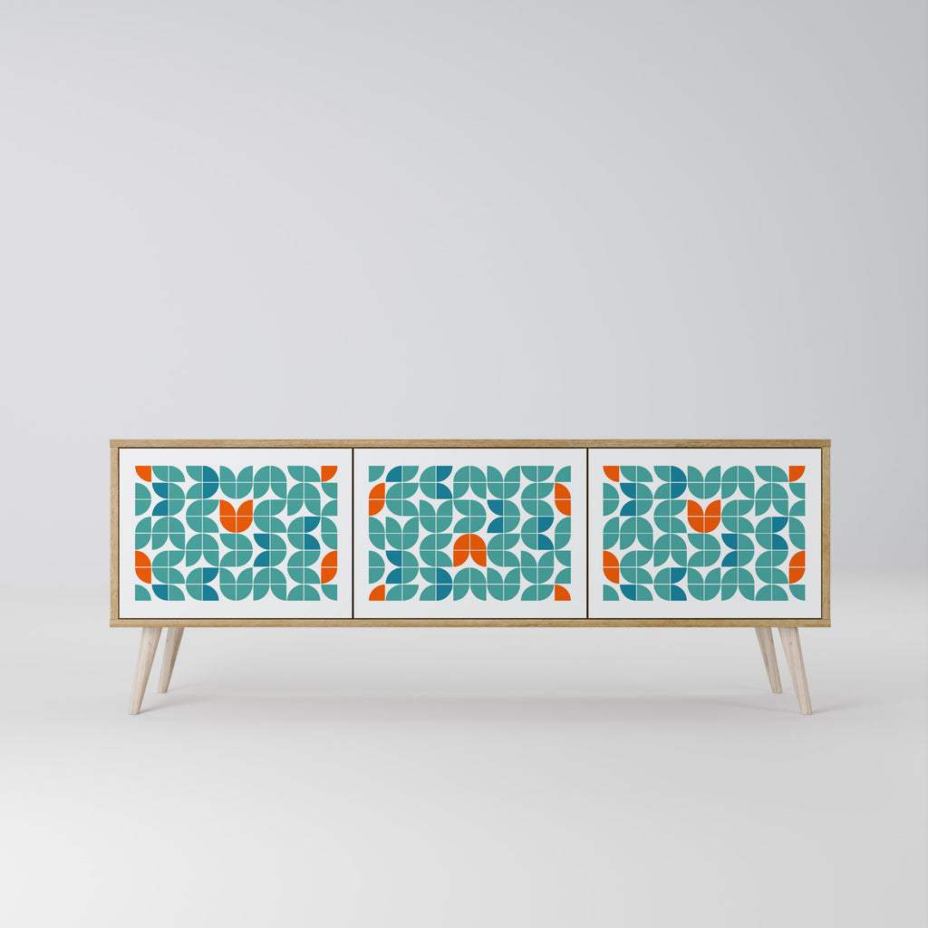 BE THE CHANGE Třídveřový TV stolek