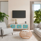 BE THE CHANGE Třídveřový TV stolek