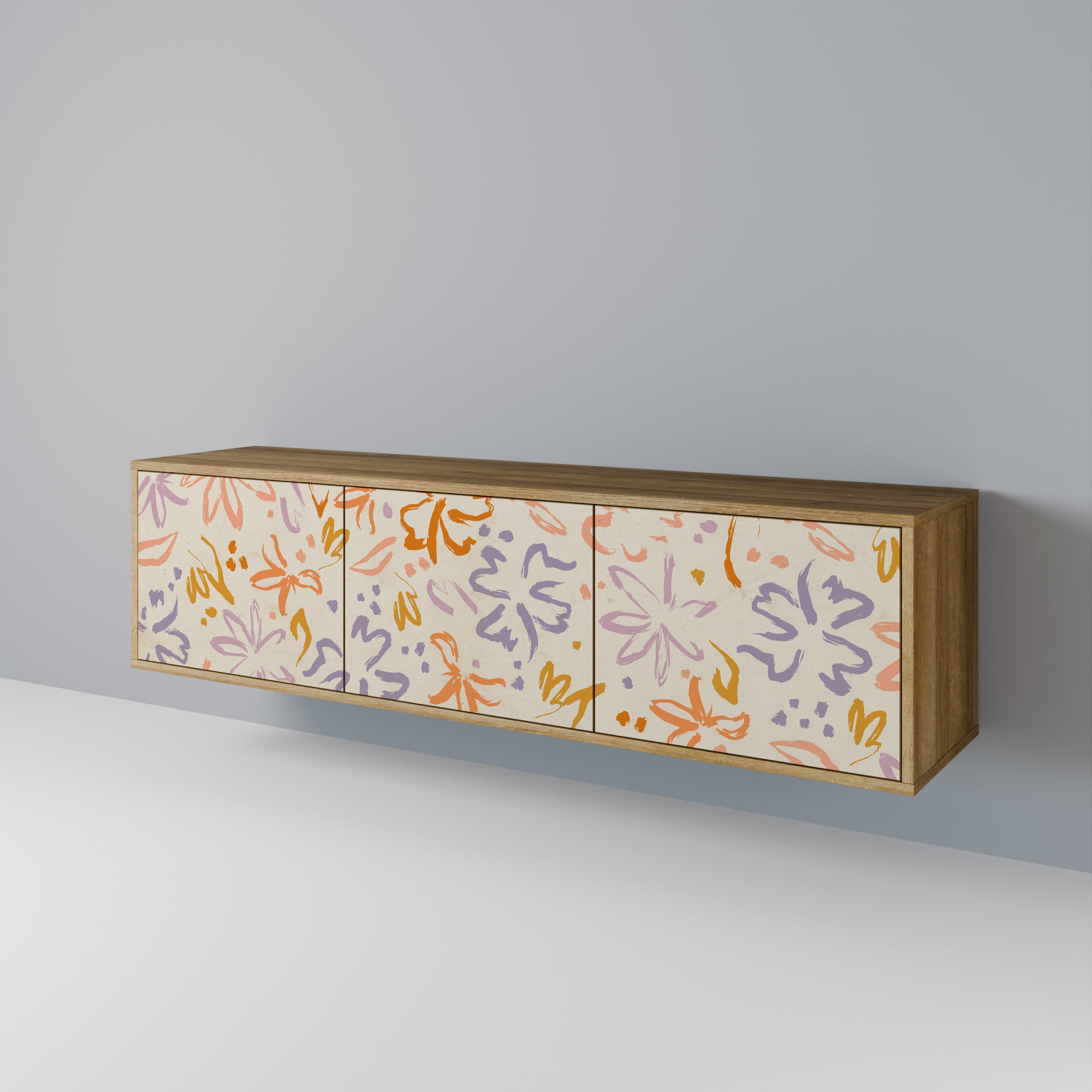 SPRING WHIMSY 3-Door TV Cabinet