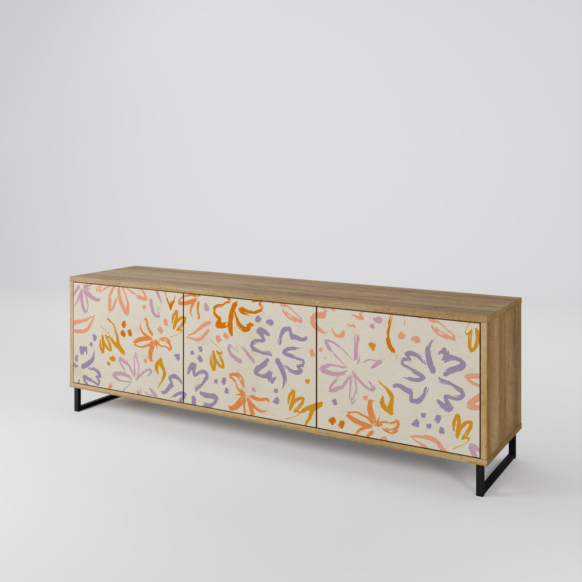 SPRING WHIMSY Třídveřový TV stolek