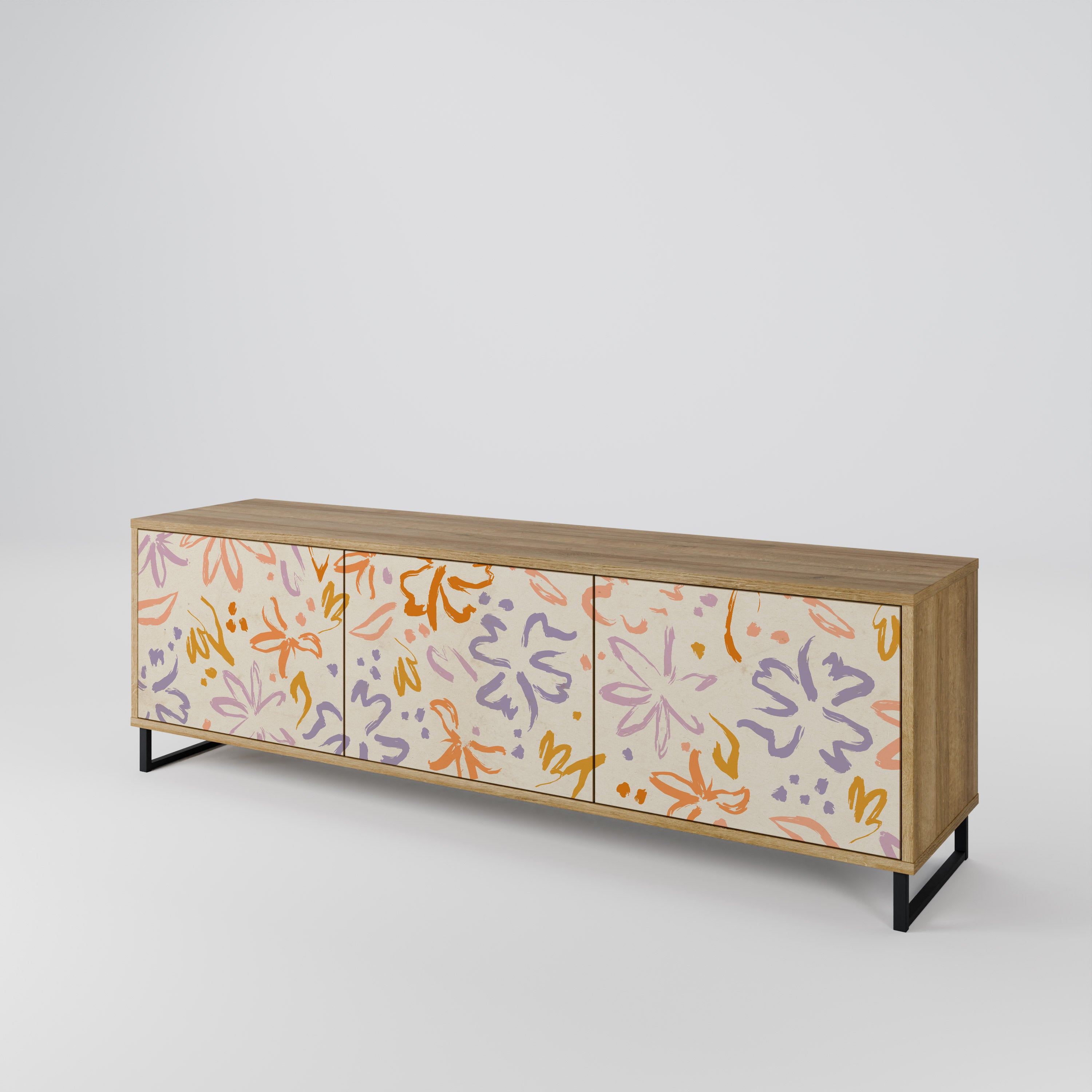 SPRING WHIMSY 3-Door TV Cabinet