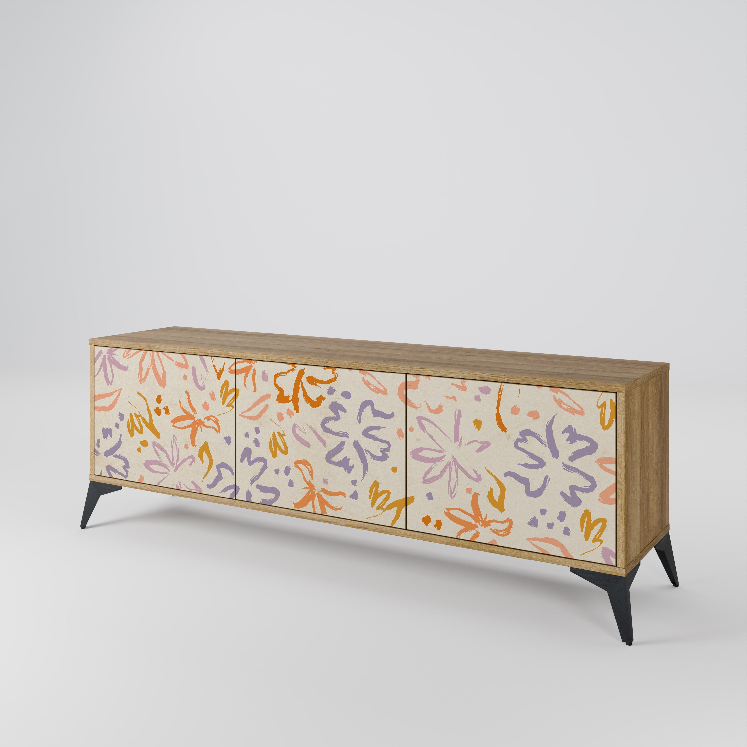 SPRING WHIMSY 3-Door TV Cabinet