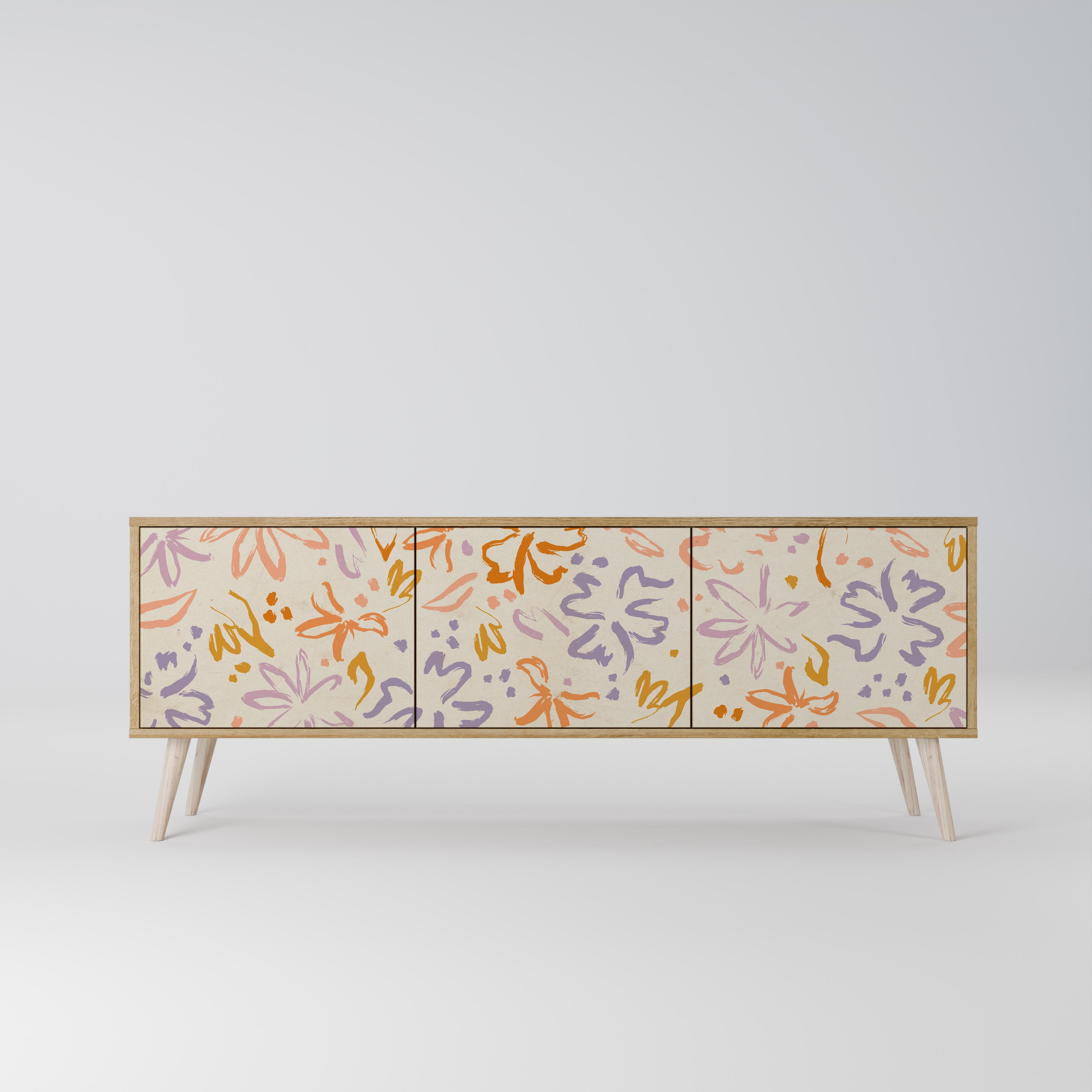 SPRING WHIMSY 3-Door TV Cabinet