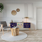 FLORAL COMBINATION Třídveřový TV stolek