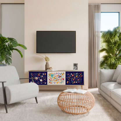 FLORAL COMBINATION Třídveřový TV stolek