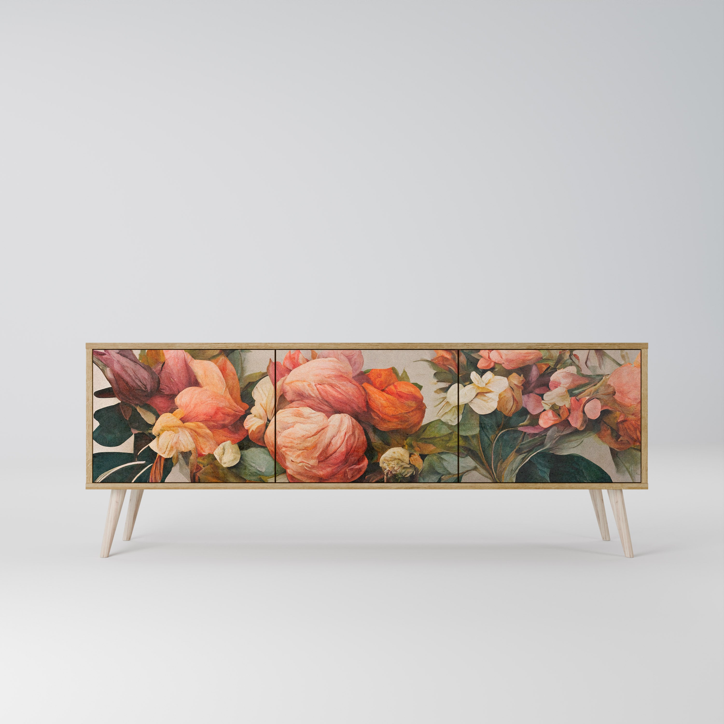 STYLISH BEAUTY 3-Door TV Cabinet