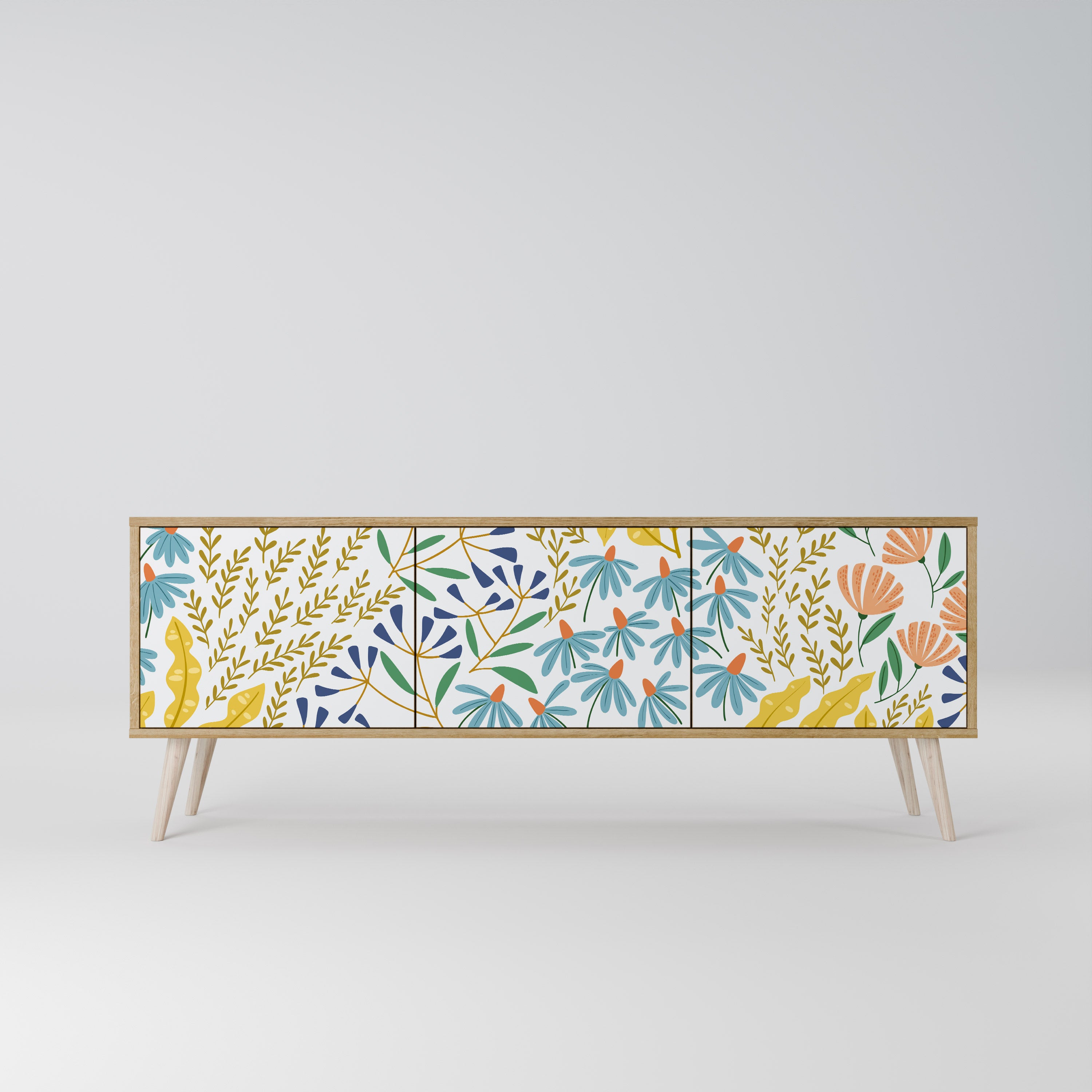 HELLO SPRING 3-Door TV Cabinet