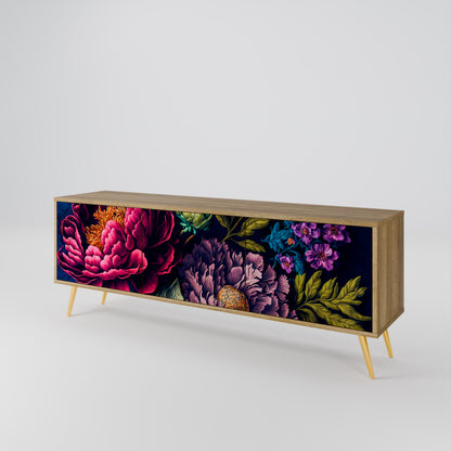 BLOOMING ELEGANCE Třídveřový TV stolek