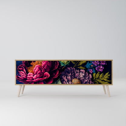 BLOOMING ELEGANCE Třídveřový TV stolek