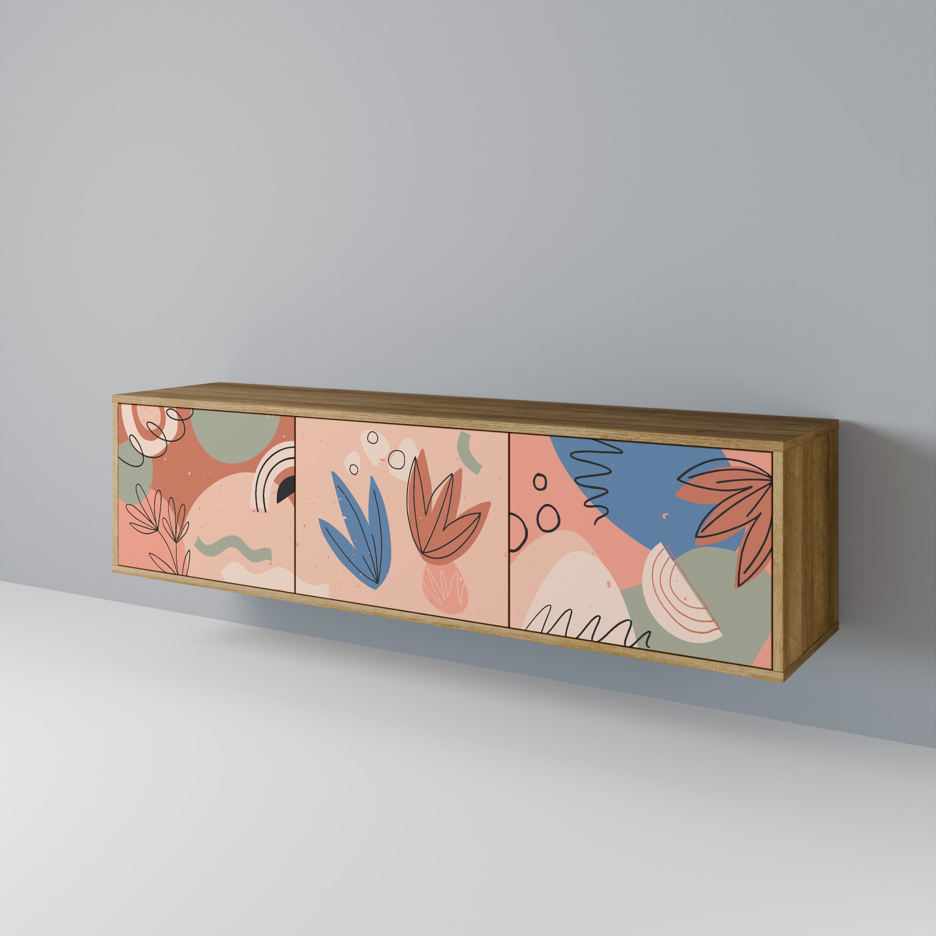 PASTEL DESTINY 3-Door TV Cabinet