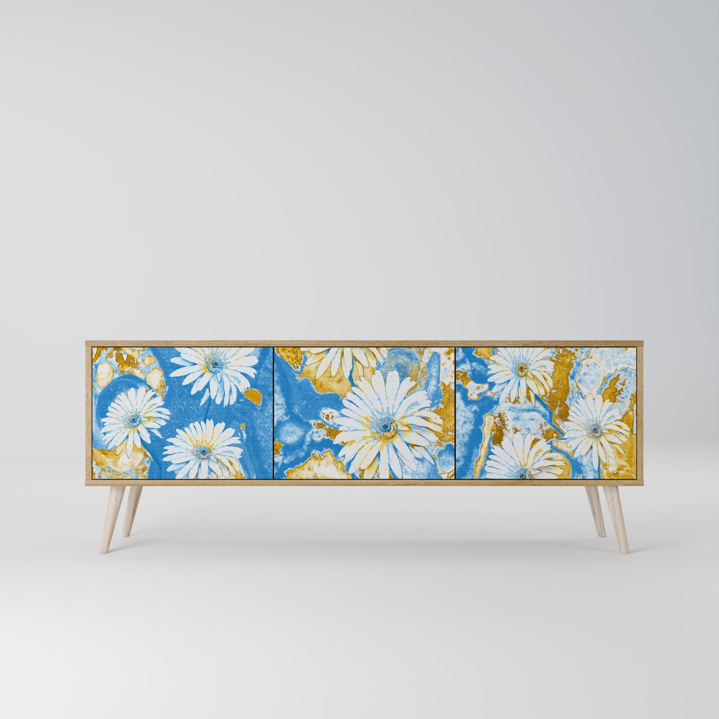 DAISY LUXE Třídveřový TV stolek