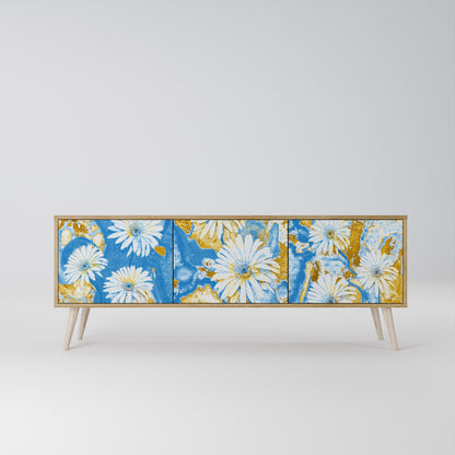 DAISY LUXE Třídveřový TV stolek