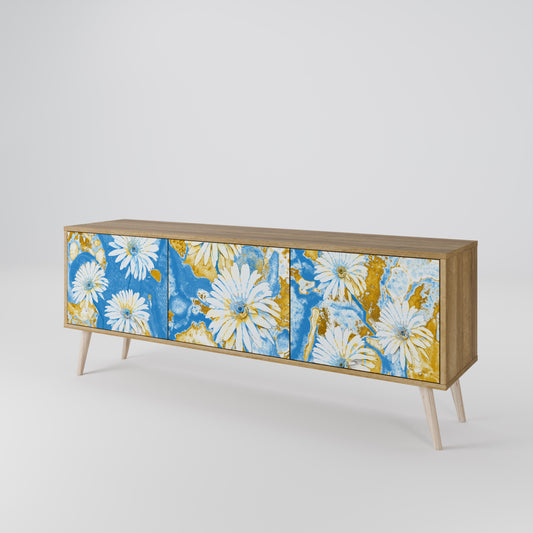 DAISY LUXE Třídveřový TV stolek