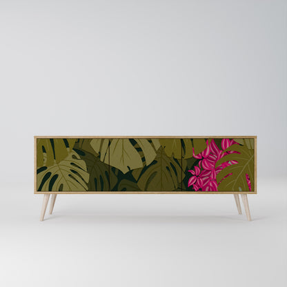 TROPICAL BEAUTY Třídveřový TV stolek