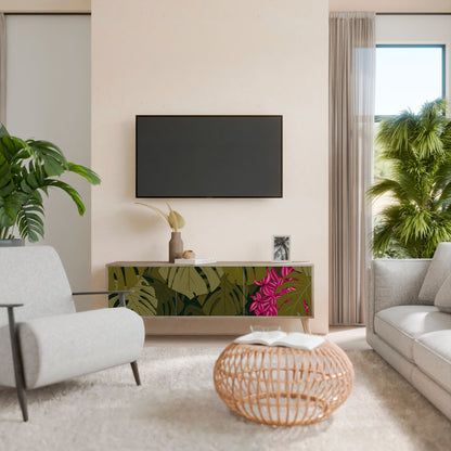 TROPICAL BEAUTY Třídveřový TV stolek