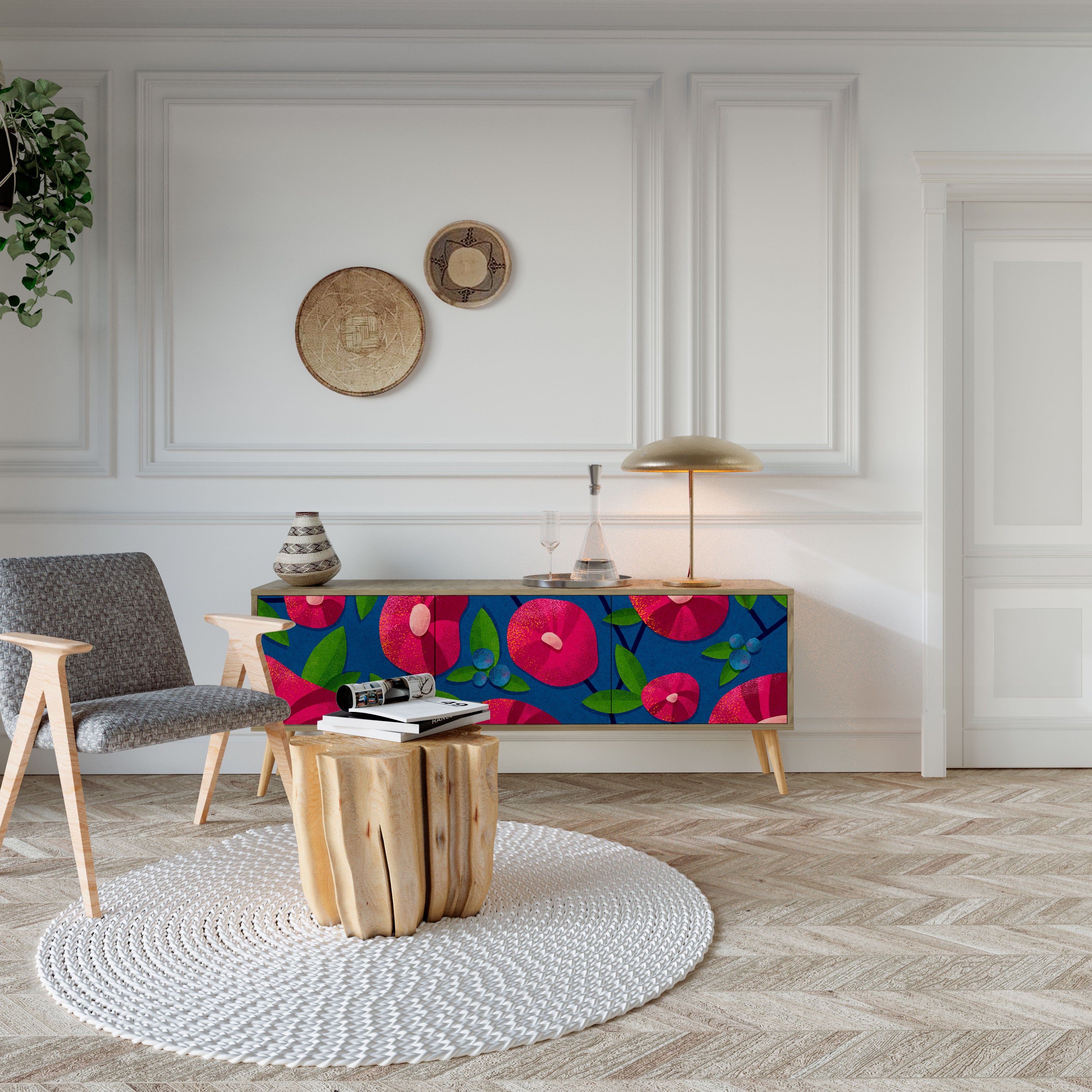 SPRING THOUGHTS 3-Door TV Cabinet