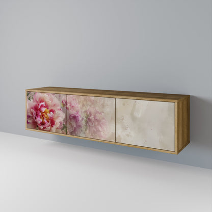 PEONY WHISPER Třídveřový TV stolek