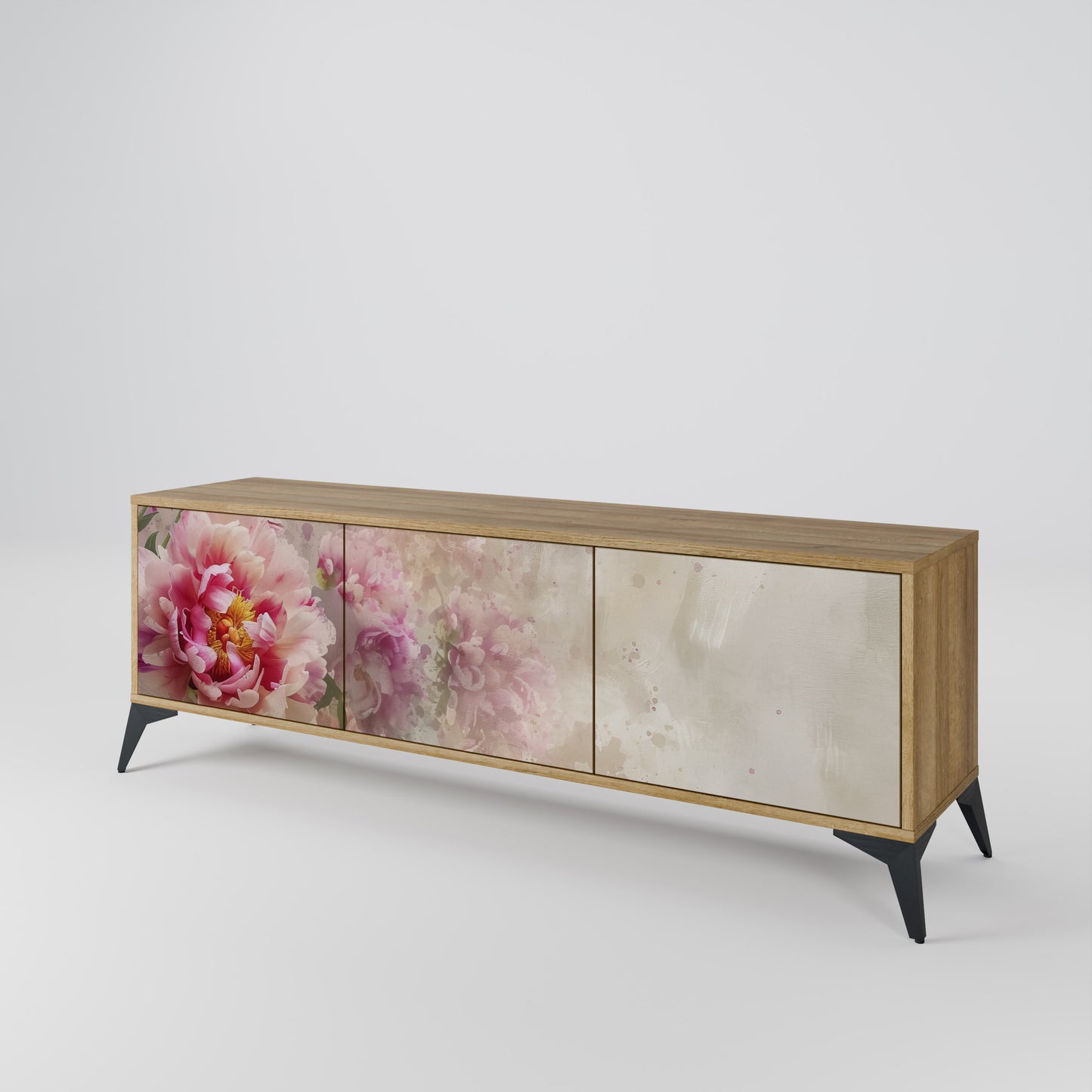 PEONY WHISPER Třídveřový TV stolek