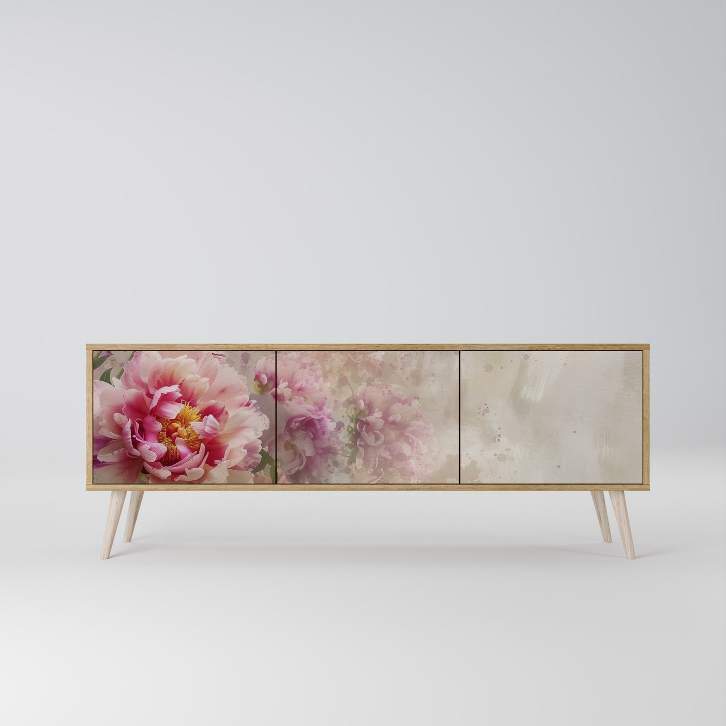 PEONY WHISPER Třídveřový TV stolek