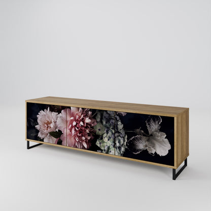 PURE BLOSSOM Třídveřový TV stolek