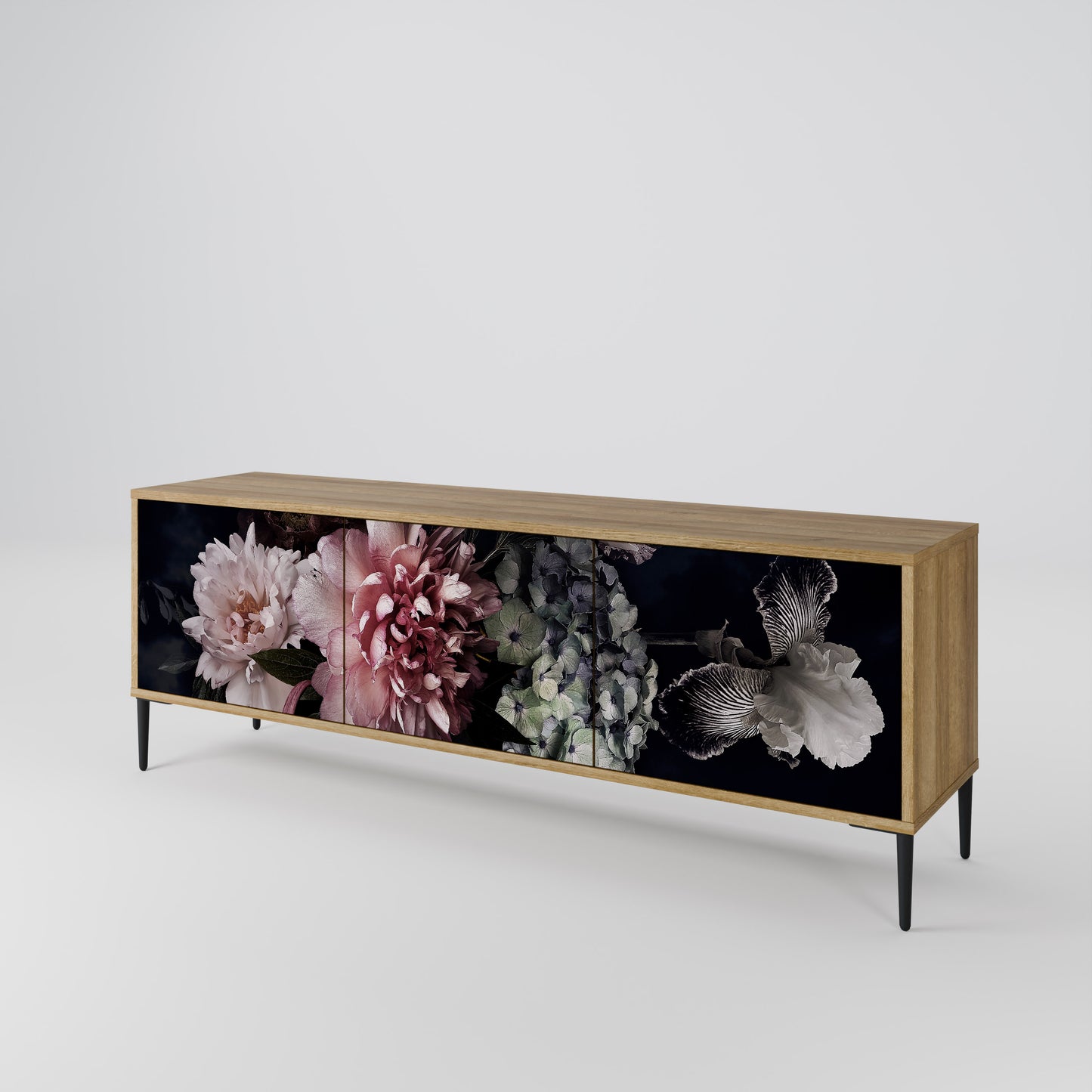 PURE BLOSSOM Třídveřový TV stolek