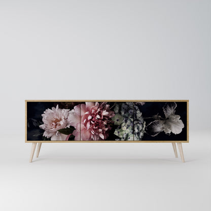 PURE BLOSSOM Třídveřový TV stolek
