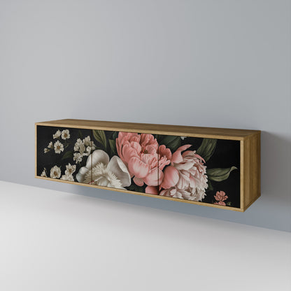LUSH ELEGANCE Třídveřový TV stolek