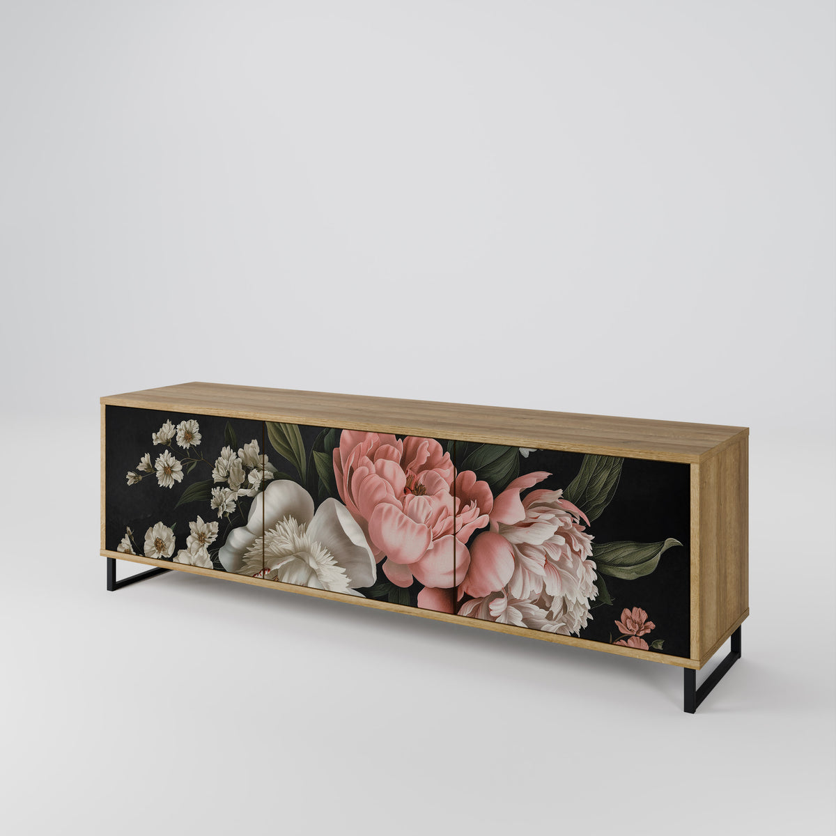 LUSH ELEGANCE Třídveřový TV stolek
