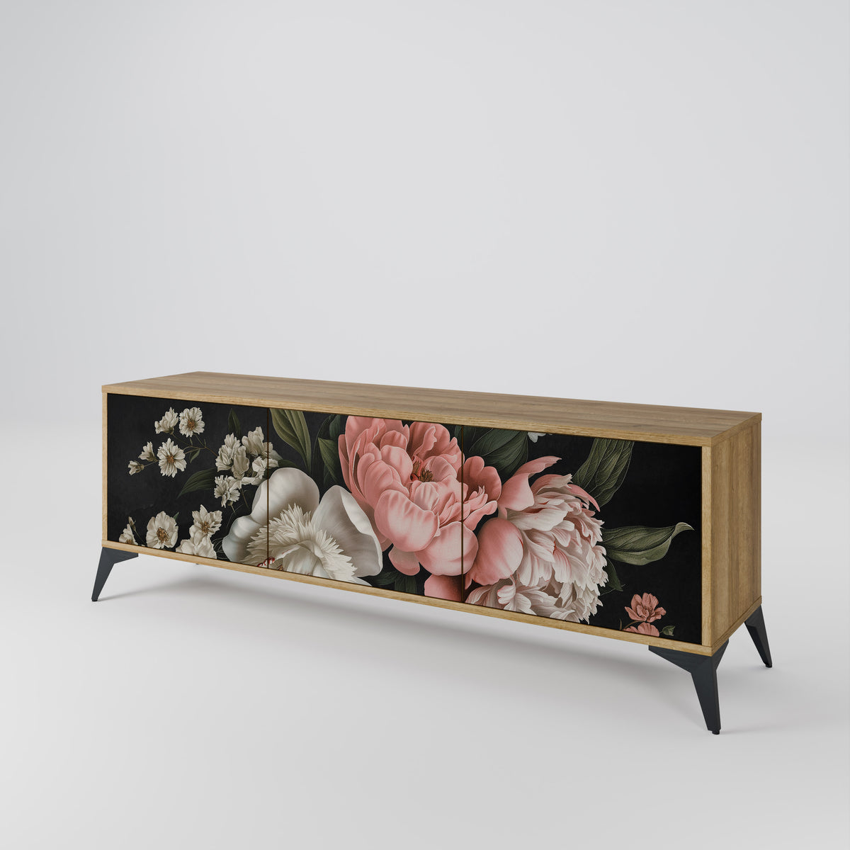 LUSH ELEGANCE Třídveřový TV stolek