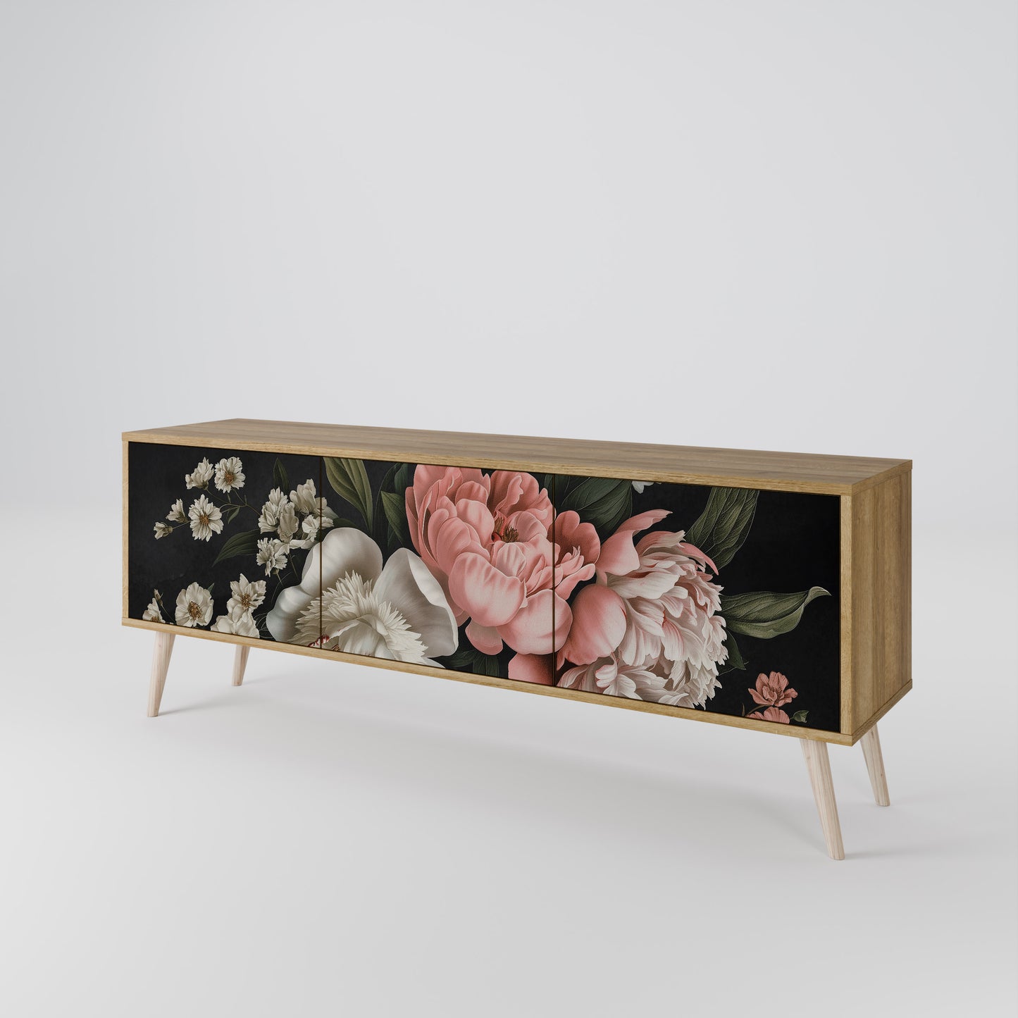 LUSH ELEGANCE Třídveřový TV stolek