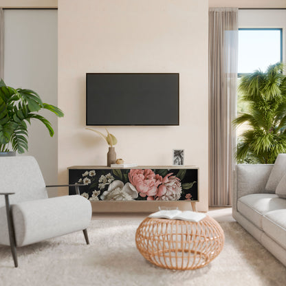 LUSH ELEGANCE Třídveřový TV stolek