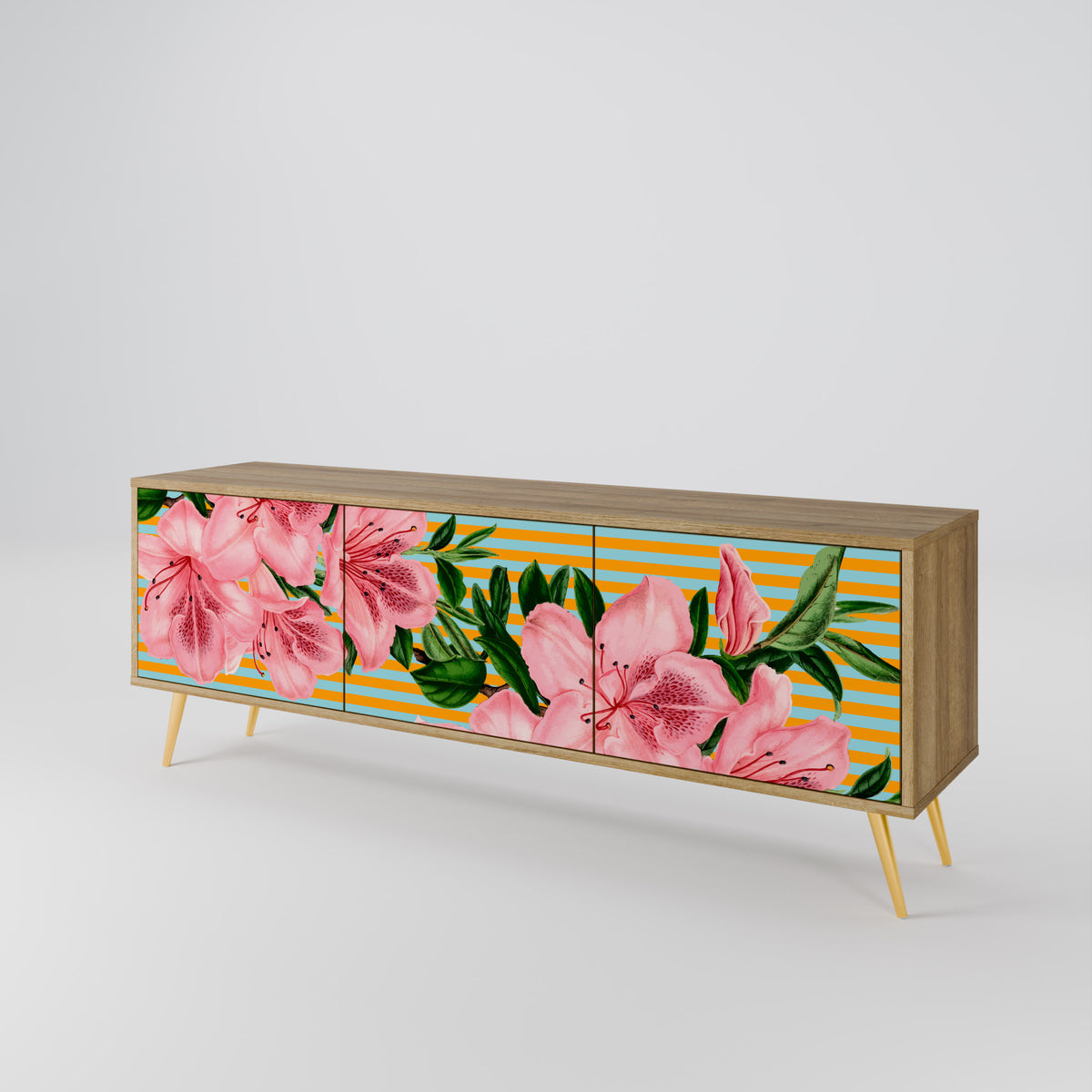 FRAGILE BEAUTY Třídveřový TV stolek