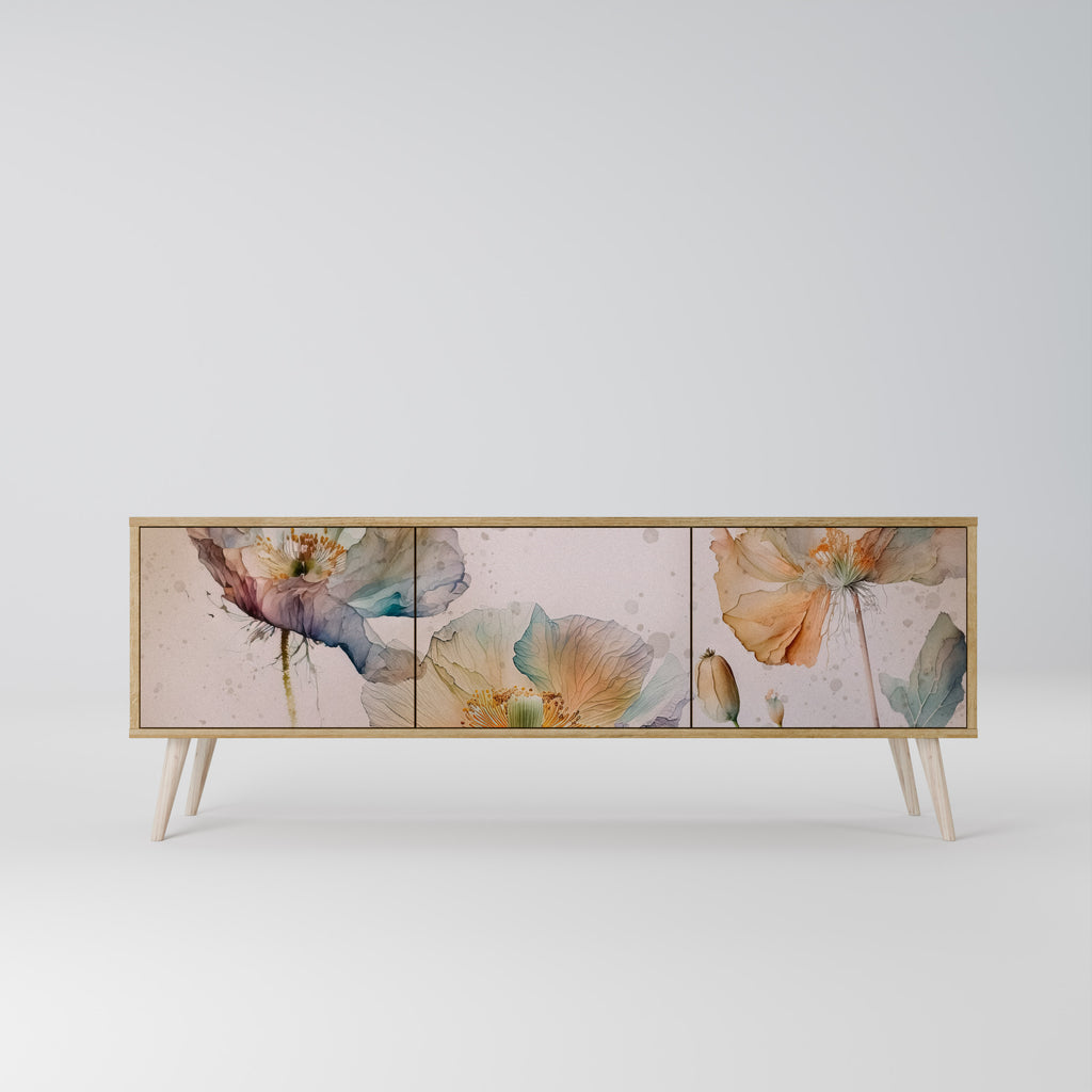 SOFTEN POPPY 3-Door TV Cabinet
