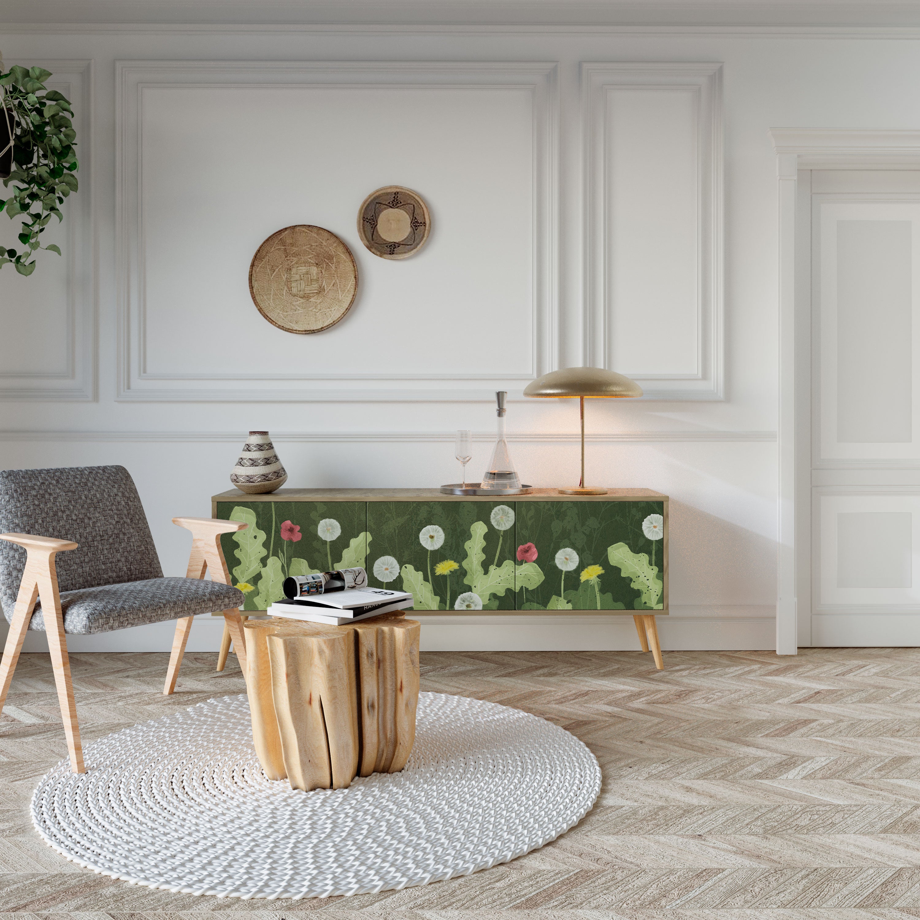 DANDELION AMUSE 3-Door TV Cabinet