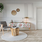 FLOWERS AND STRAWBERRIES 3-Door TV Cabinet