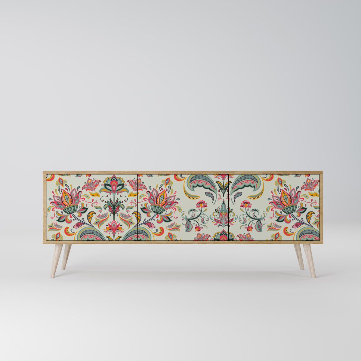 ORGANIC FOLKLORE Třídveřový TV stolek