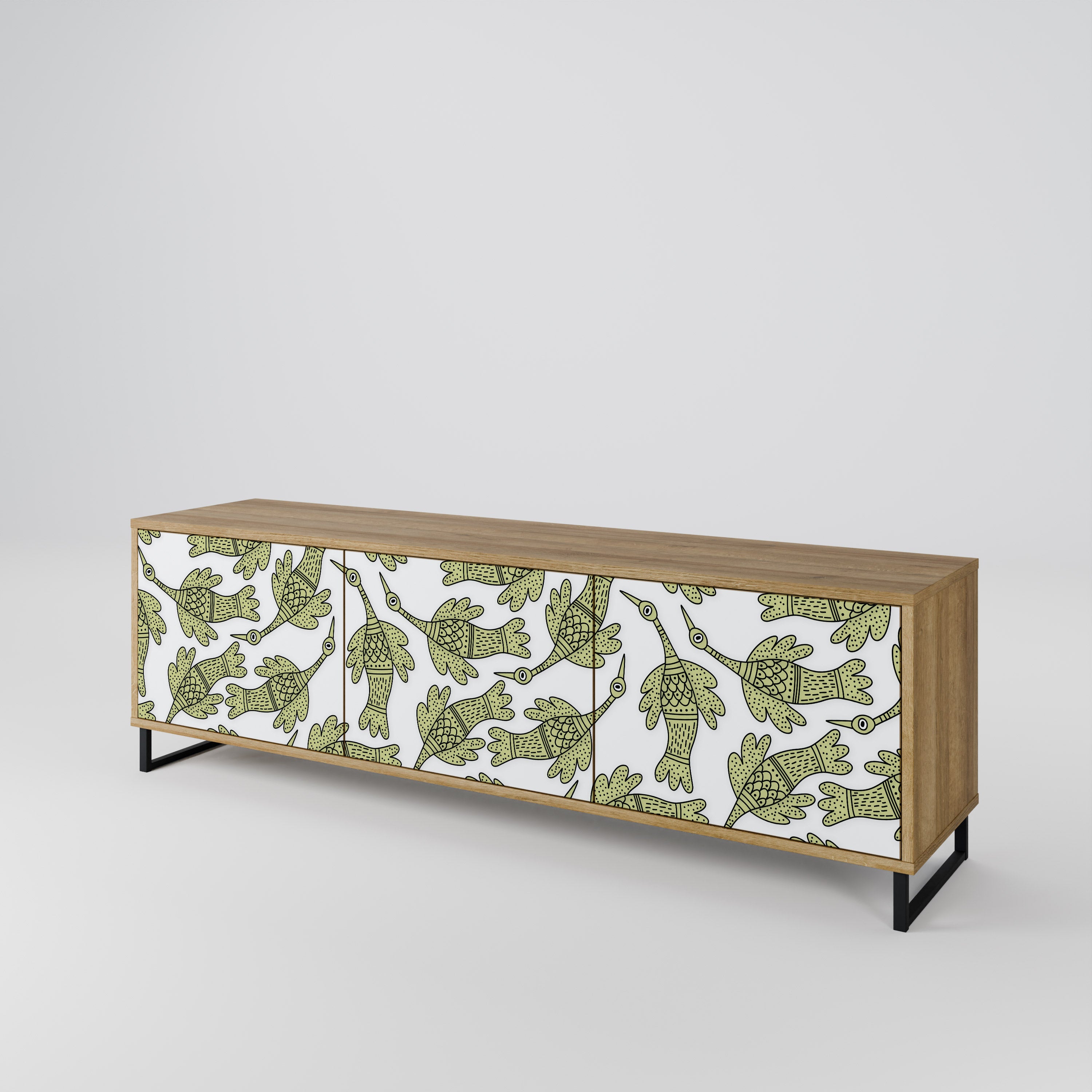 SEEDLING SONGBIRD 3-Door TV Cabinet