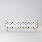 CATS COMPILATION 3-Door TV Cabinet