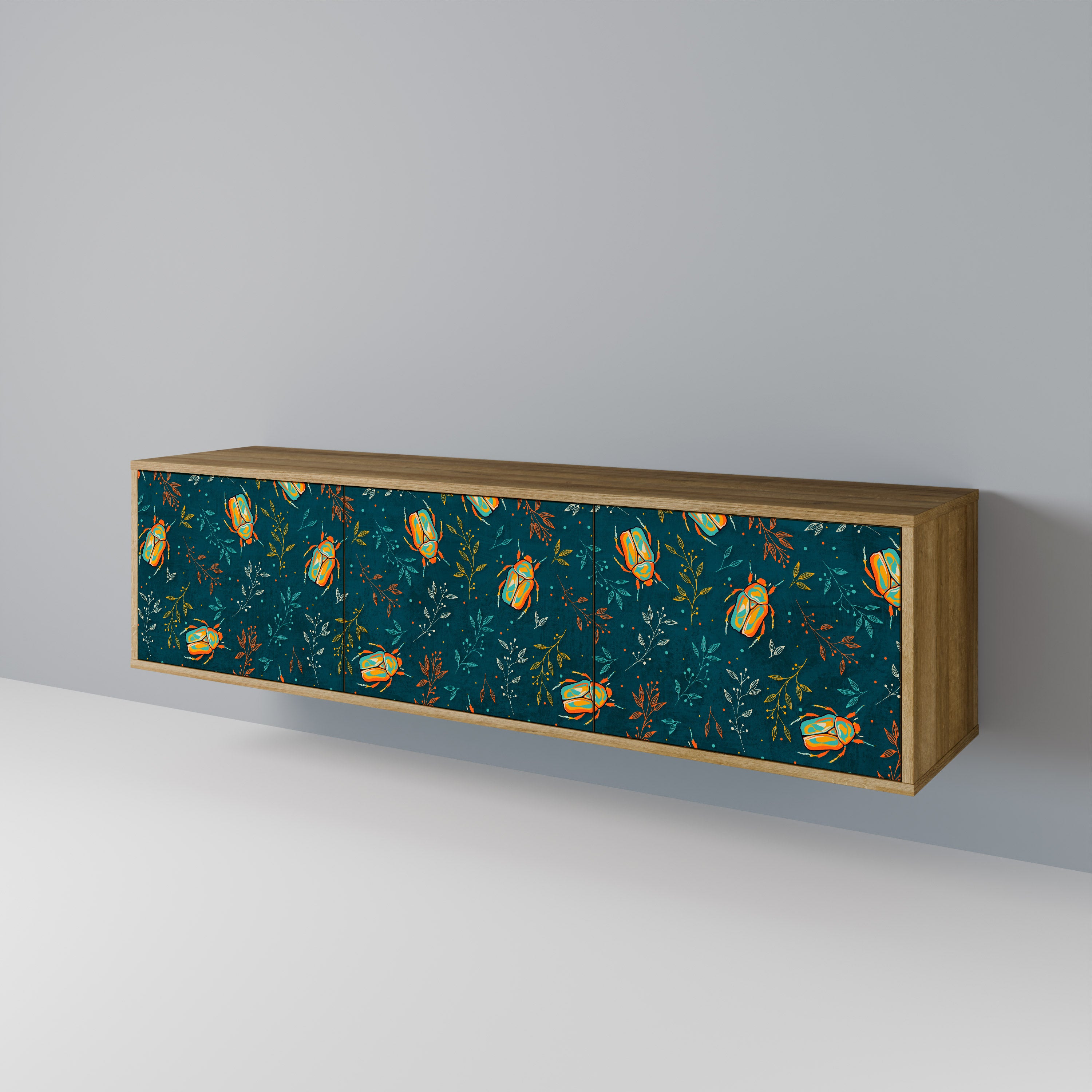 AUTUMN INSECTS 3-Door TV Cabinet