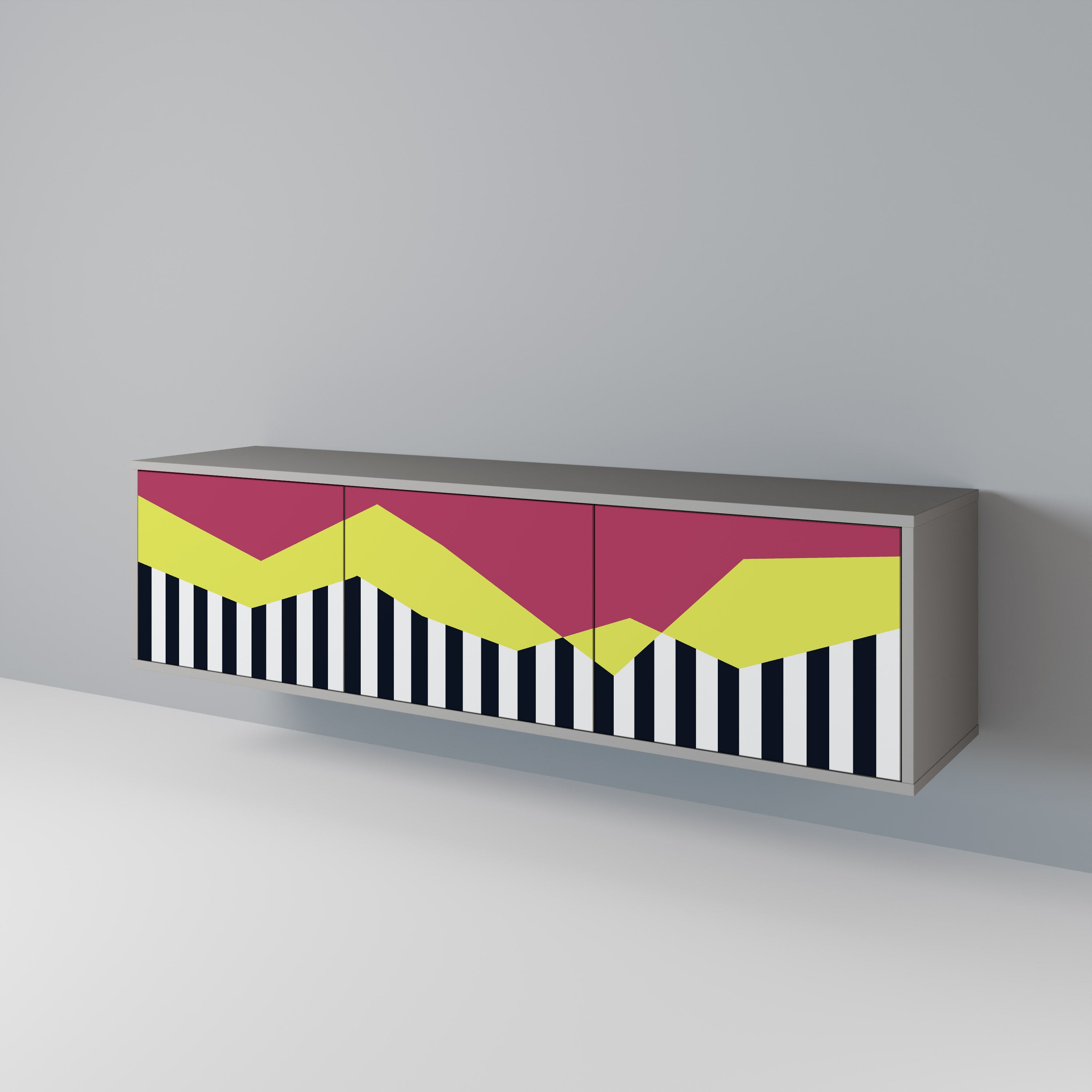 PIANO FANTASY Třídveřový TV stolek