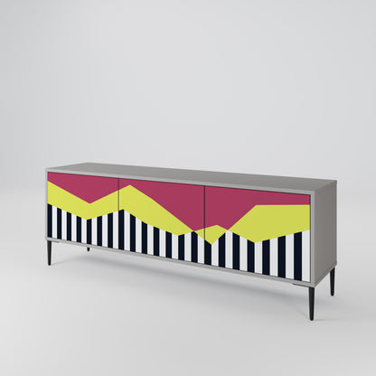 PIANO FANTASY Třídveřový TV stolek